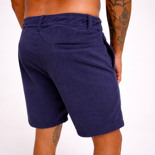 Bermuda Cotelê Azul