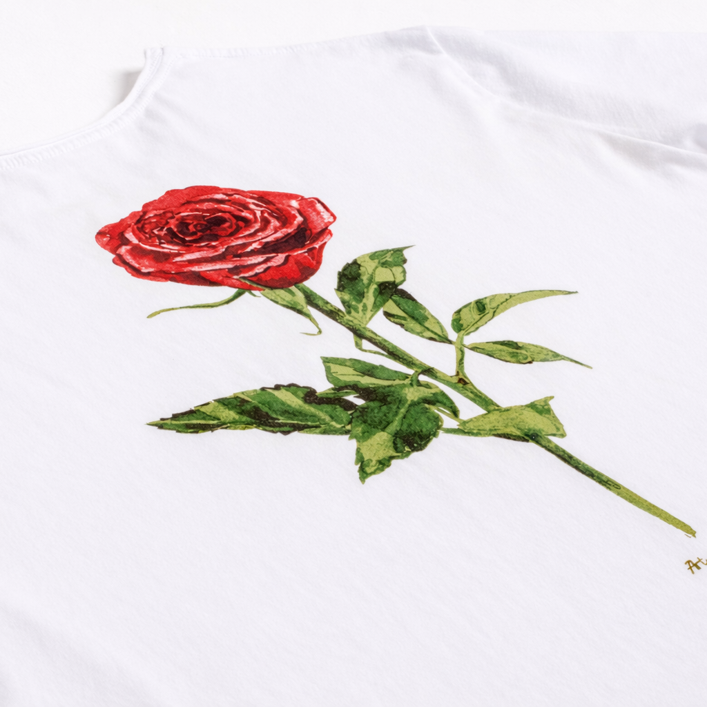 Camiseta Rosa Branca