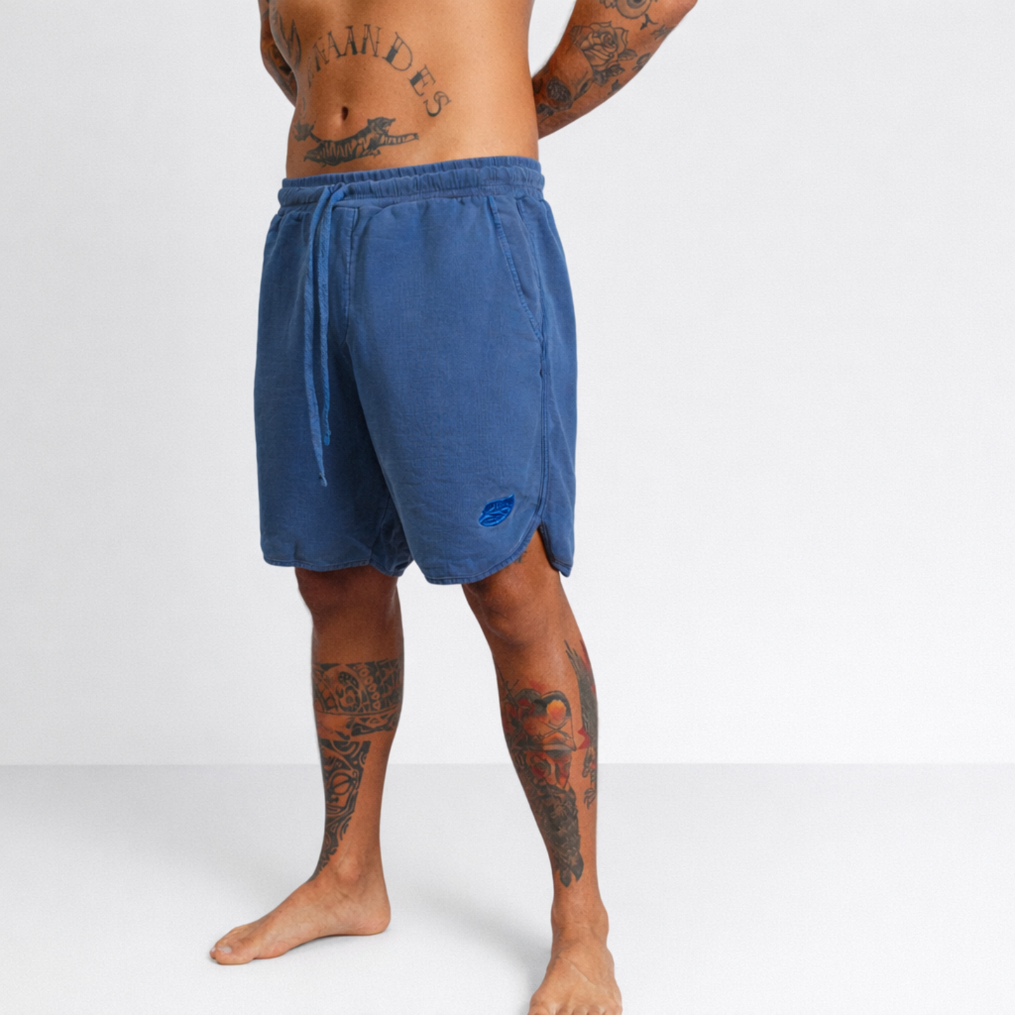 BERMUDA MOLETOM AZUL