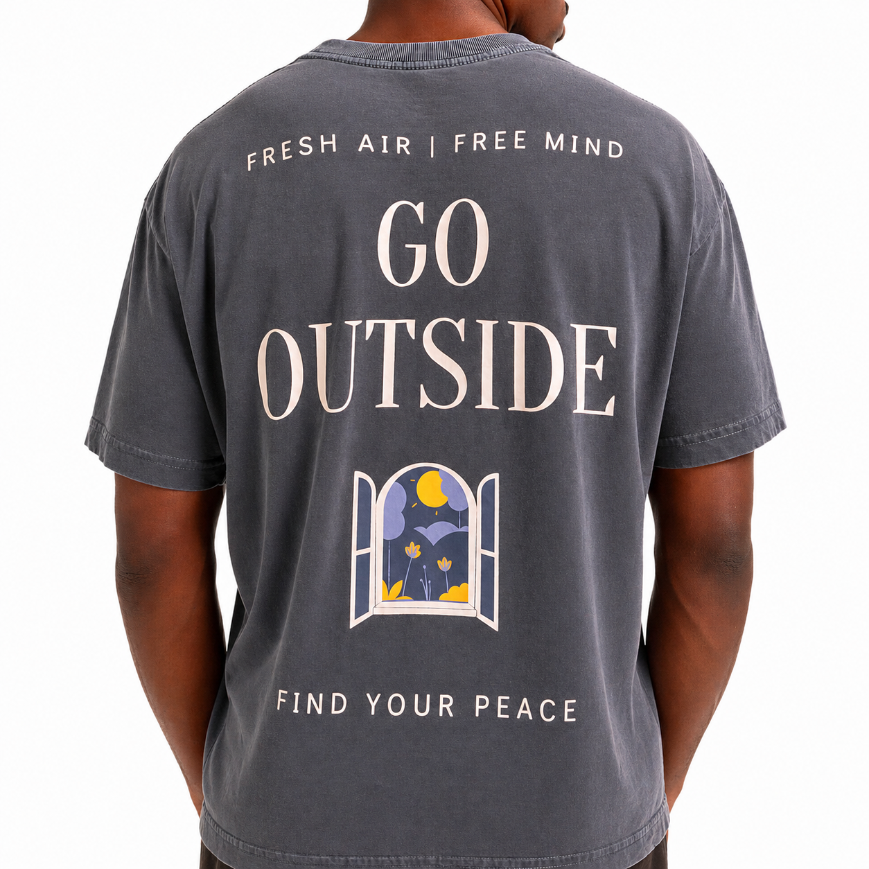 Camiseta Oversized Go Outside