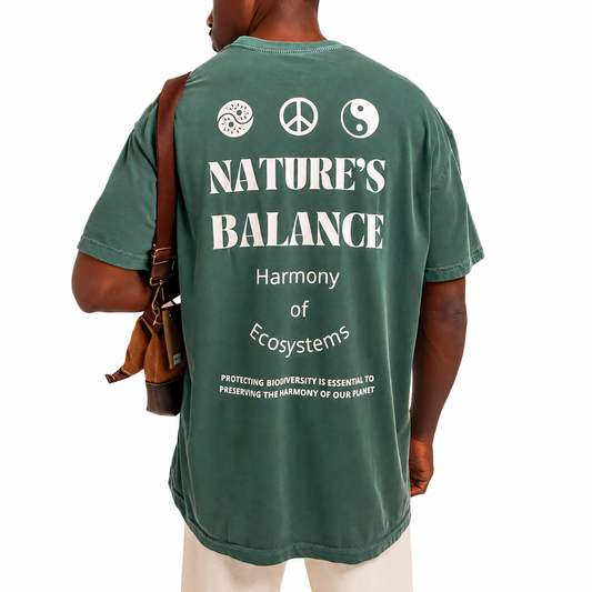 Camiseta Oversized Nature's Balance Verde
