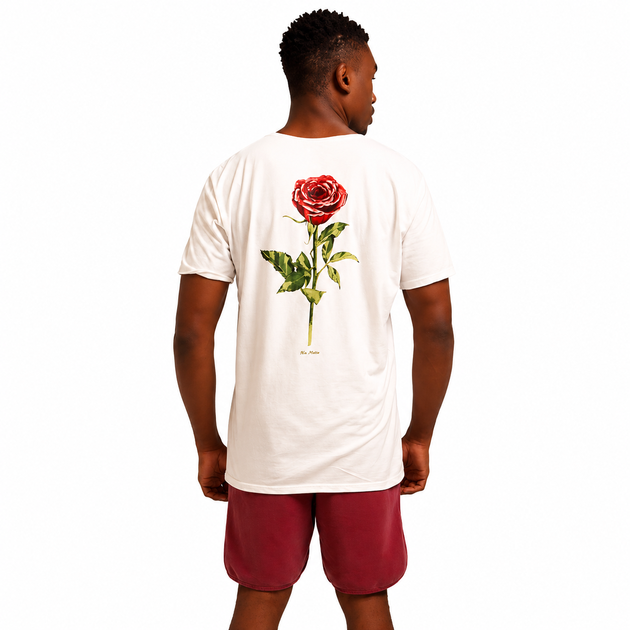 Camiseta Rosa Branca