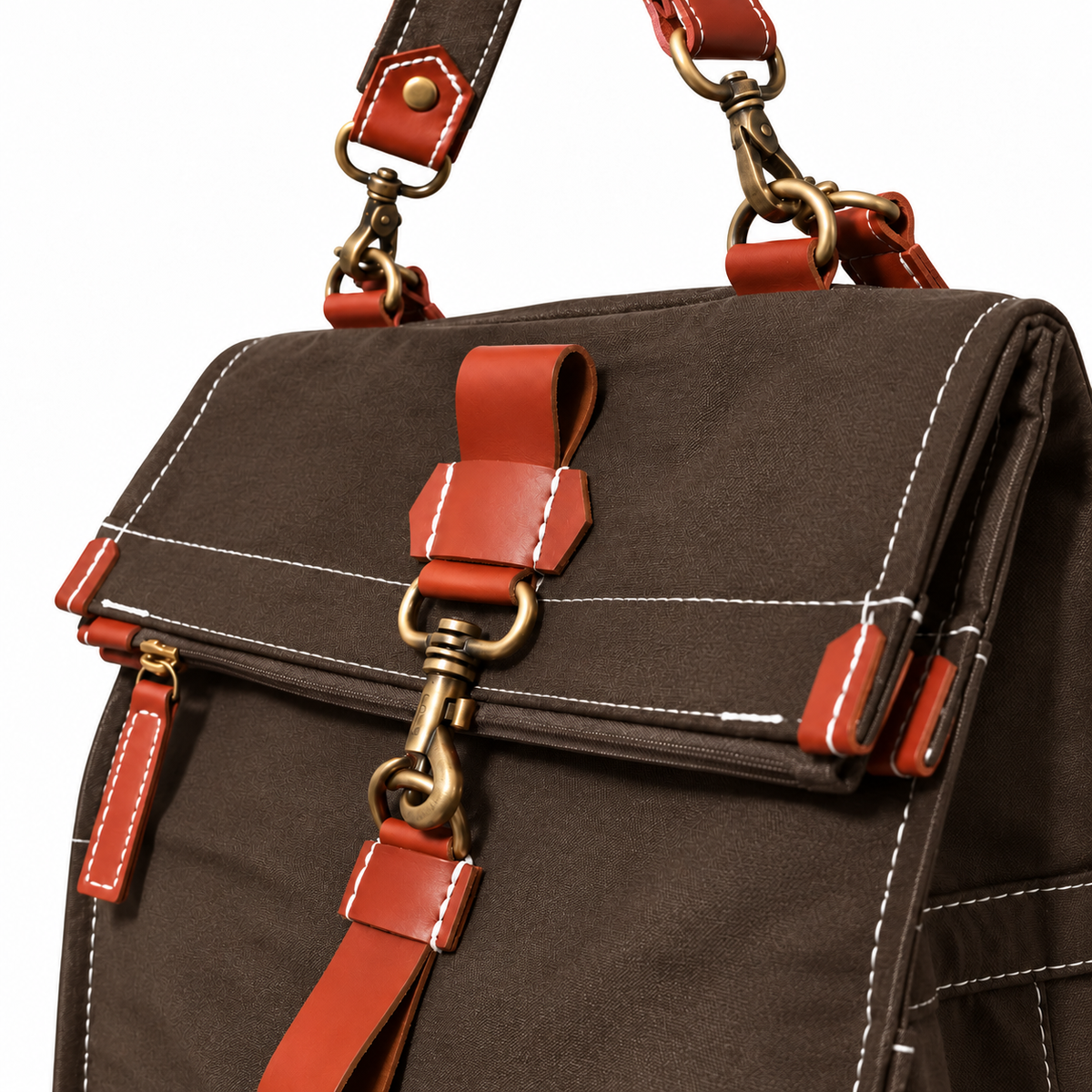 MOCHILA BOX MARROM