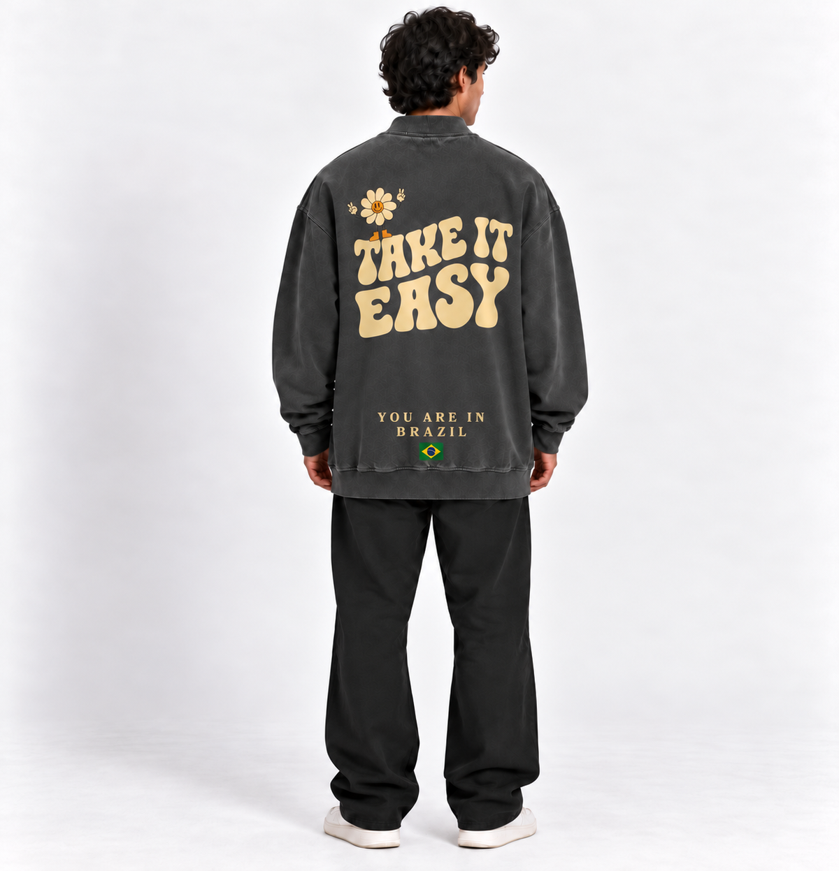 BLUSA MOLETOM TAKE IT EASY